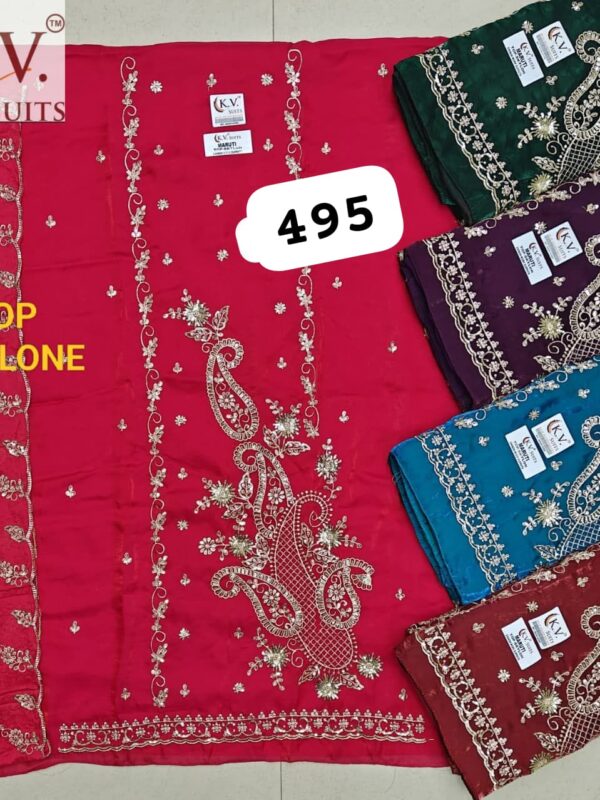 KV Shimmer Top Unstitched Suits