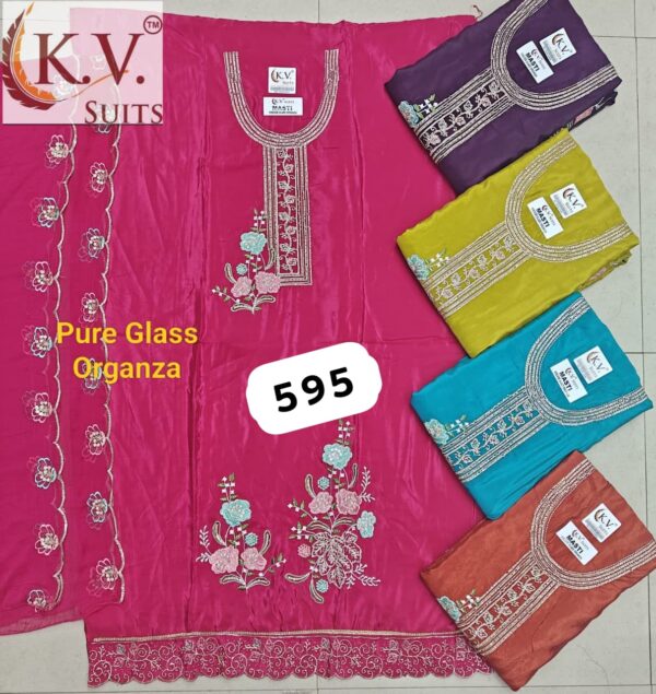 KV Glass Top Unstitched Suits