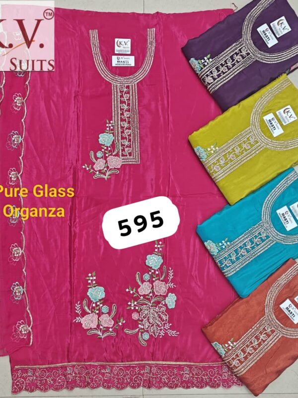 KV Glass Top Unstitched Suits