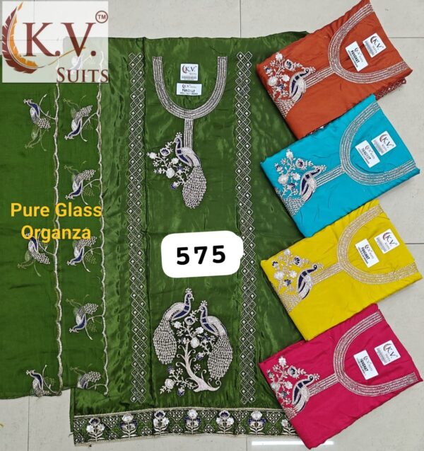 KV Glass Top Unstitched Suits