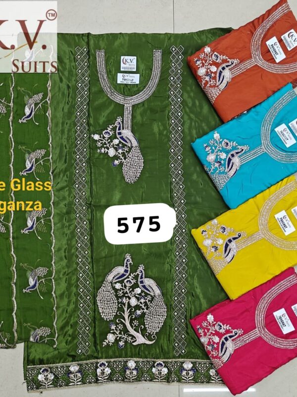 KV Glass Top Unstitched Suits