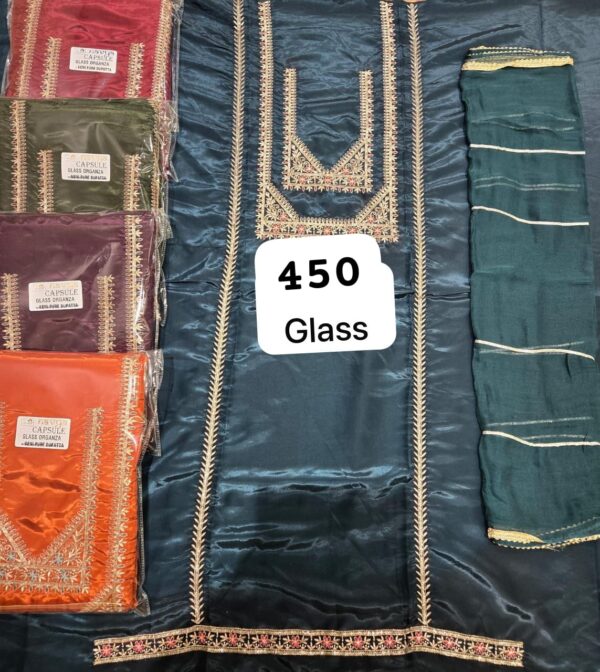 Navya Glass Top Unstitched Suits