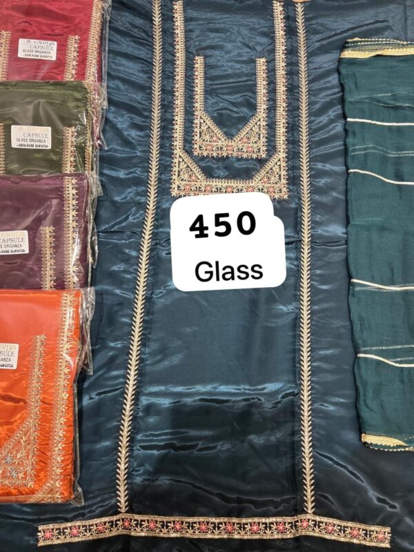 Navya Glass Top Unstitched Suits