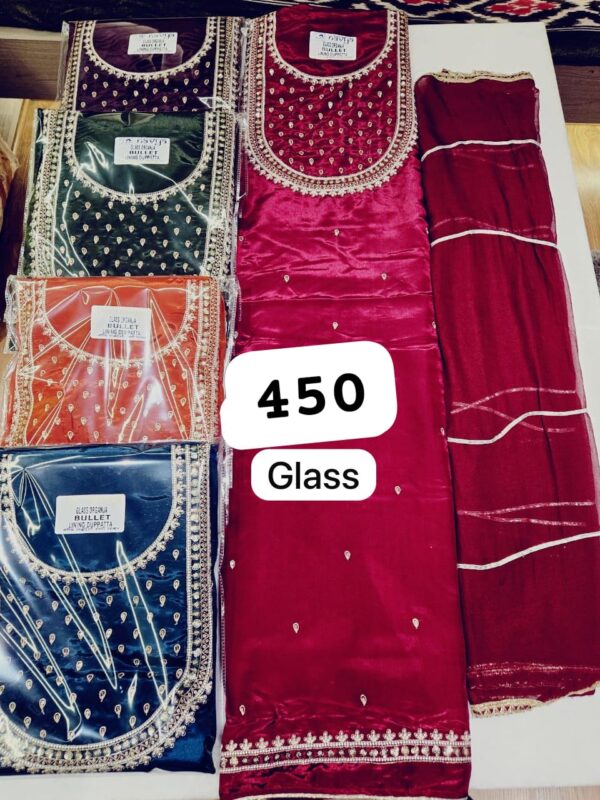 Navya Glass Top Unstitched Suits
