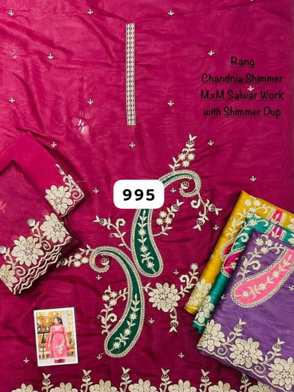 1000762436 SCAK Shimmer Top Unstitched Suits