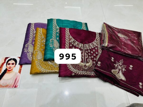 SCAK Organza Top Unstitched Suits