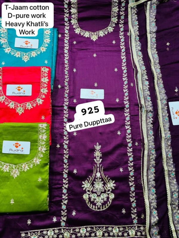 Rudra Organza Top Unstitched Suits