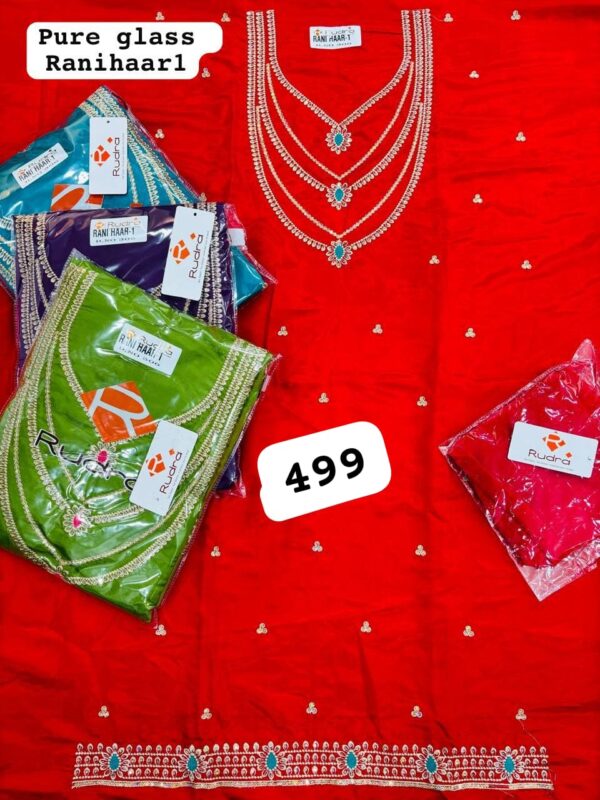 1000762565 Rudra Glass Top Unstitched Suits