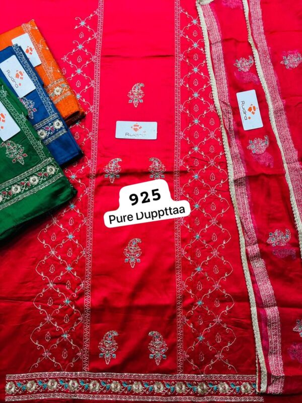 Rudra Organza Top Unstitched Suits