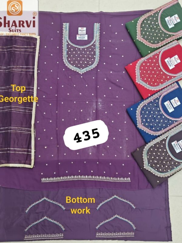 1000762584 Sharvi Georgette Top Unstitched Suits
