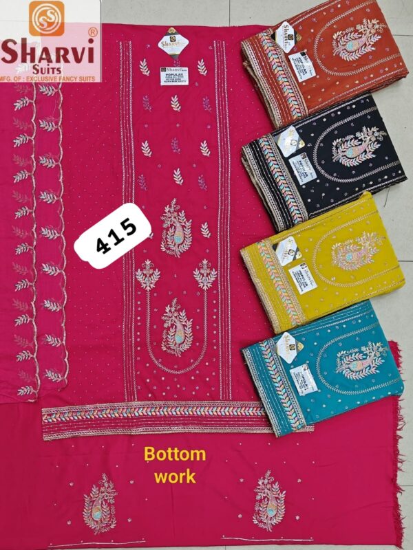 1000762585 Sharvi Fiona Top Unstitched Suits