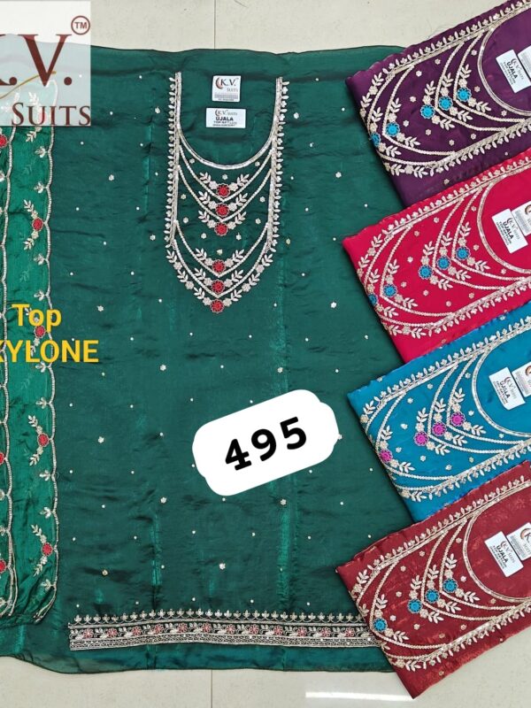 KV Shimmer Top Unstitched Suits