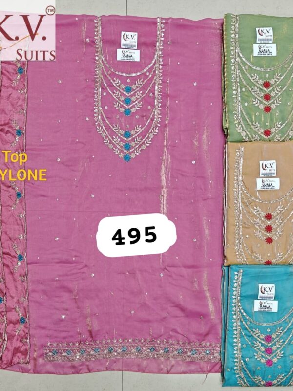 KV Shimmer Top Unstitched Suits