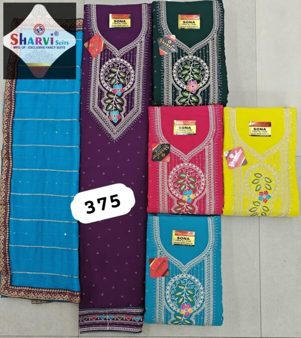 Sharvi Fiona Top Unstitched Suits