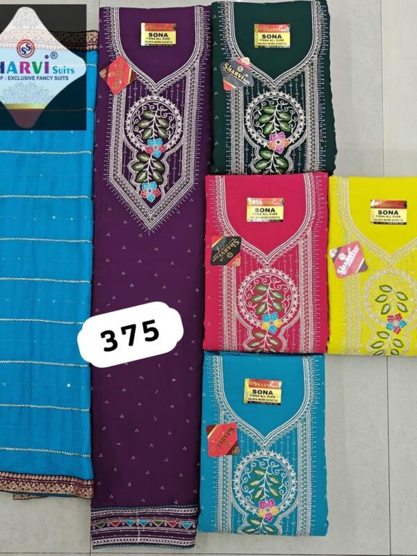 1000762594 Sharvi Fiona Top Unstitched Suits