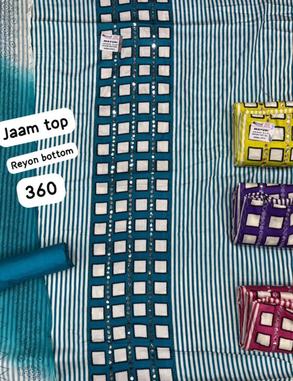 Komal Jaam Top Unstitched Suits