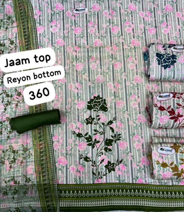 Komal Jaam Top Unstitched Suits