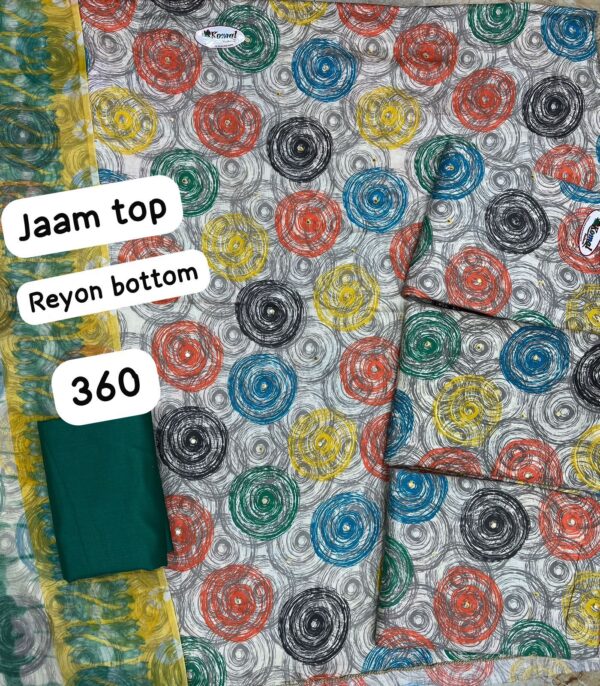 Komal Jaam Top Unstitched Suits