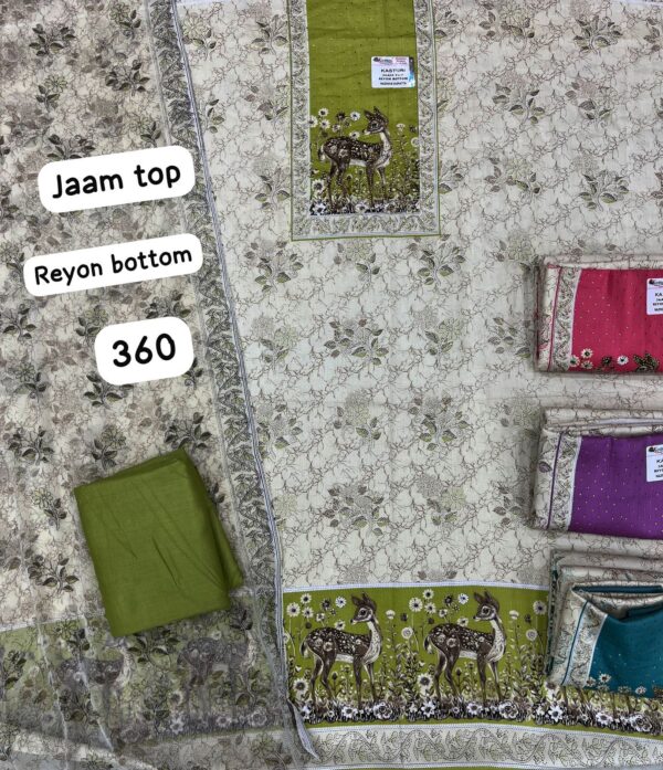 Komal Jaam Top Unstitched Suits