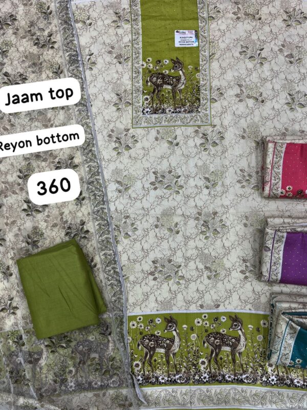 Komal Jaam Top Unstitched Suits