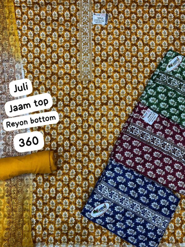 Komal Jaam Top Unstitched Suits