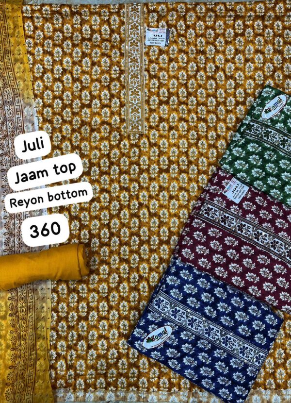 Komal Jaam Top Unstitched Suits