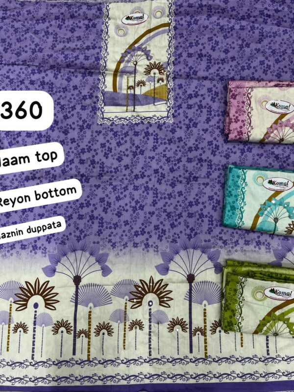 Komal Jaam Top Unstitched Suits