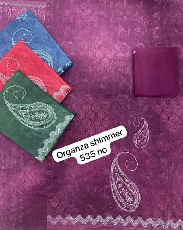 1000769299 SCAK Shimmer Top Nazneen Dupatta Unstitched Suits