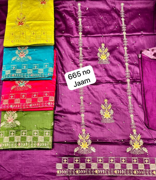 SCAK Jaam Top Nazneen Dupatta Unstitched Suits
