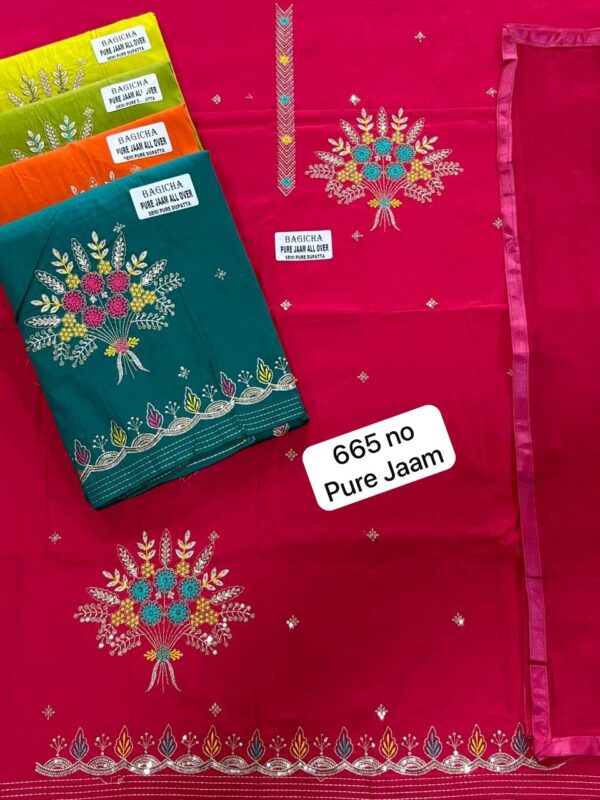 SCAK Jaam Top Nazneen Dupatta Unstitched Suits