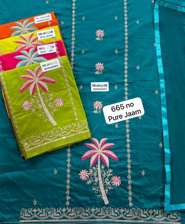 SCAK Jaam Top Nazneen Dupatta Unstitched Suits