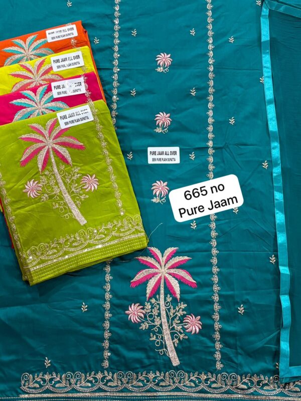 SCAK Jaam Top Nazneen Dupatta Unstitched Suits
