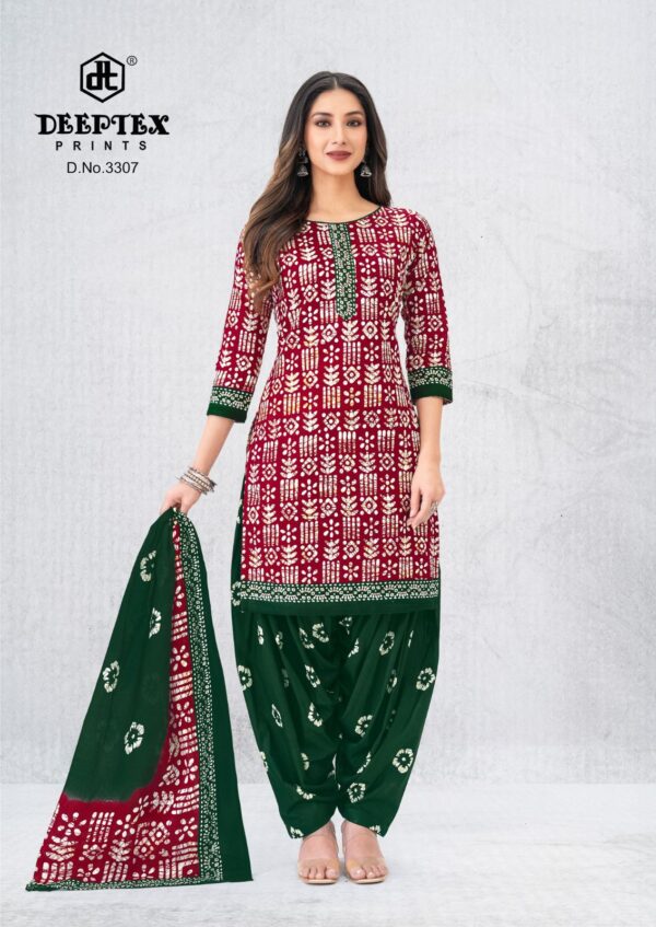 Deeptex Cotton Top Cotton Dupatta Unstitched Suits