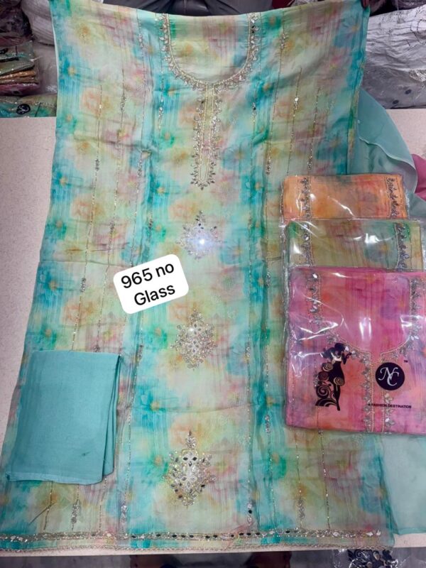 1000778876 Navkriti Organza Top Pure Chiffon Dupatta Unstitched Suits