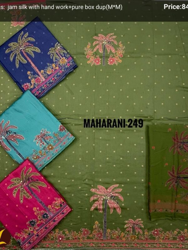 Lalee Jaam Top Pure Chiffon Dupatta Unstitched Suits