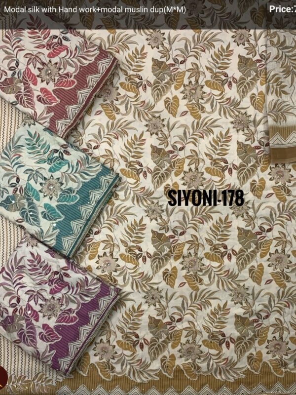 1000787334 Lalee Modal Silk Top Muslin Dupatta Unstitched Suits