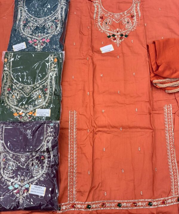SCAK Jaam Top Nazneen Dupatta Unstitched Suits