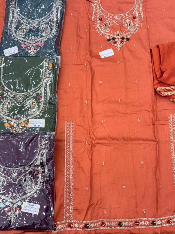 SCAK Jaam Top Nazneen Dupatta Unstitched Suits