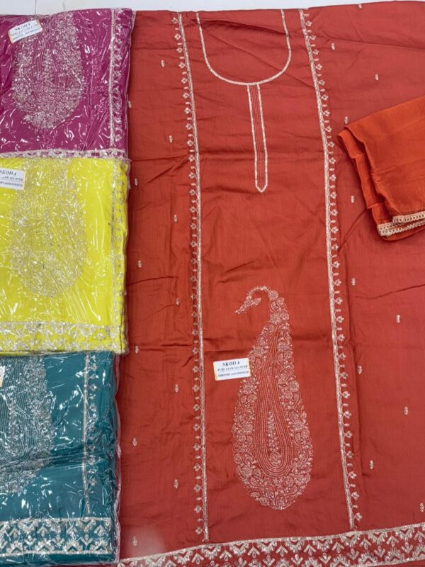 SCAK Jaam Top Nazneen Dupatta Unstitched Suits
