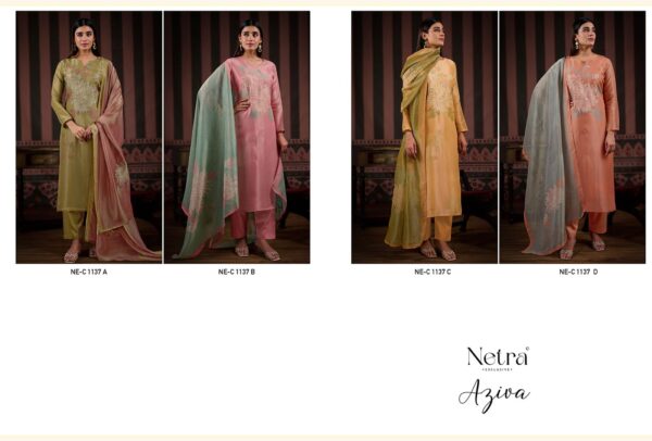 1000798358 Netra Silk Top Modal Silk Dupatta Unstitched Suits