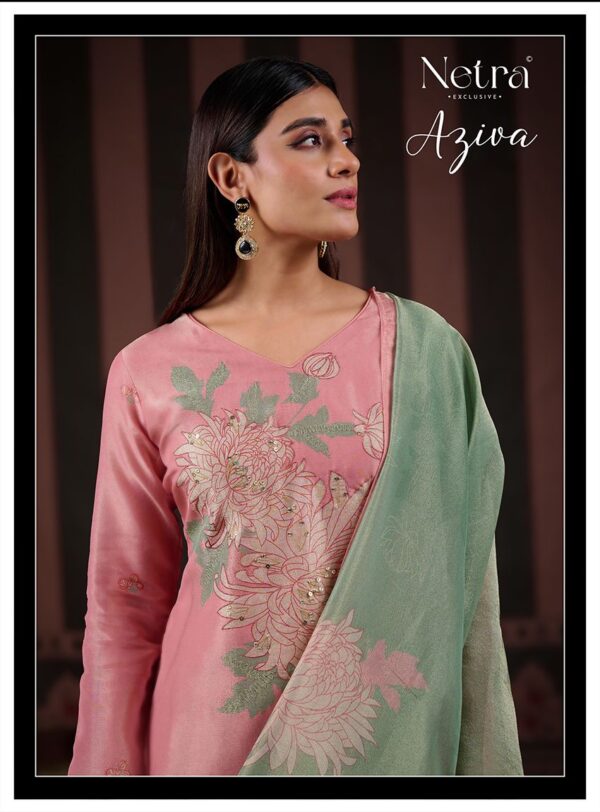 1000798365 Netra Silk Top Modal Silk Dupatta Unstitched Suits