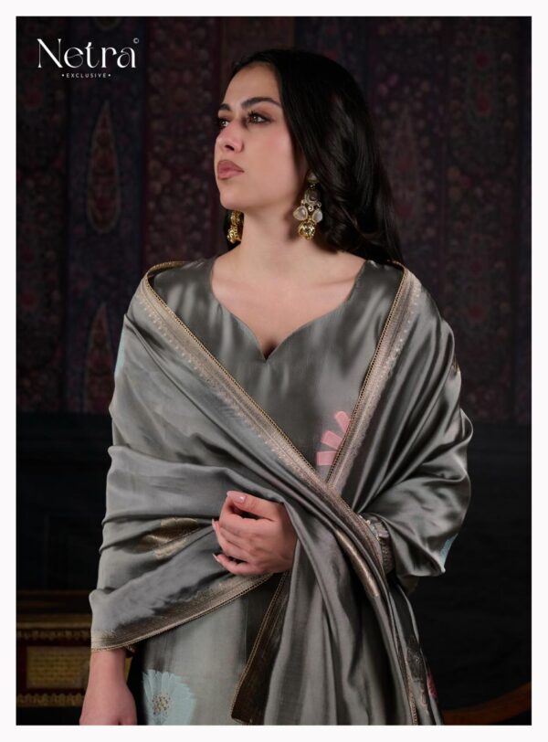 1000798370 Netra Silk Top Modal Silk Dupatta Unstitched Suits