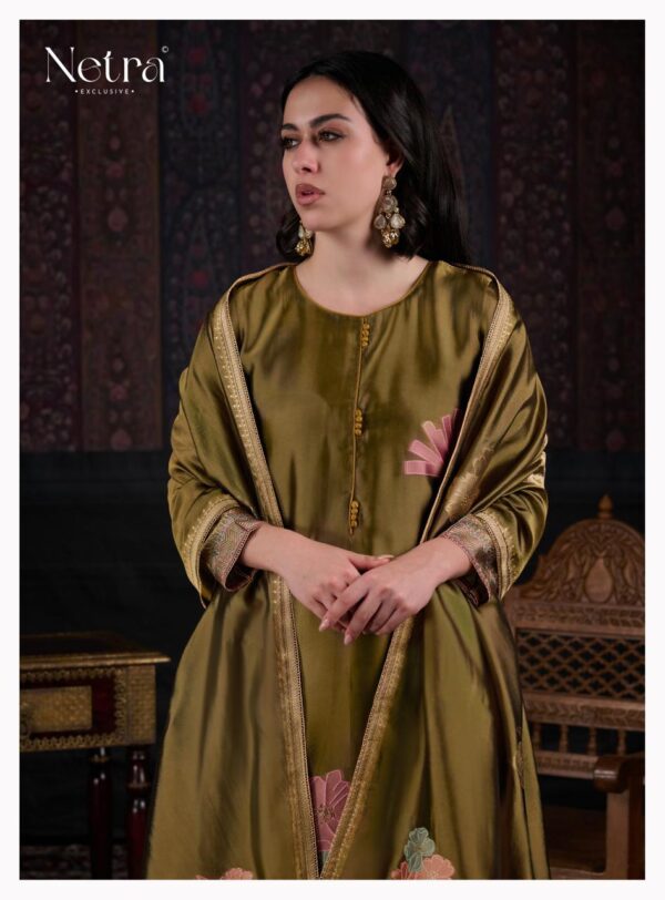 1000798377 Netra Silk Top Modal Silk Dupatta Unstitched Suits