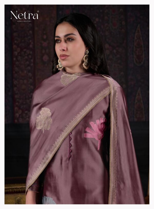 1000798378 Netra Silk Top Modal Silk Dupatta Unstitched Suits