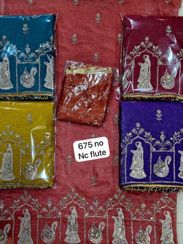 Wow Glass Top Nazneen Dupatta Unstitched Suits