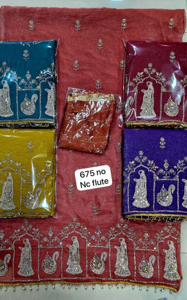 Wow Glass Top Nazneen Dupatta Unstitched Suits