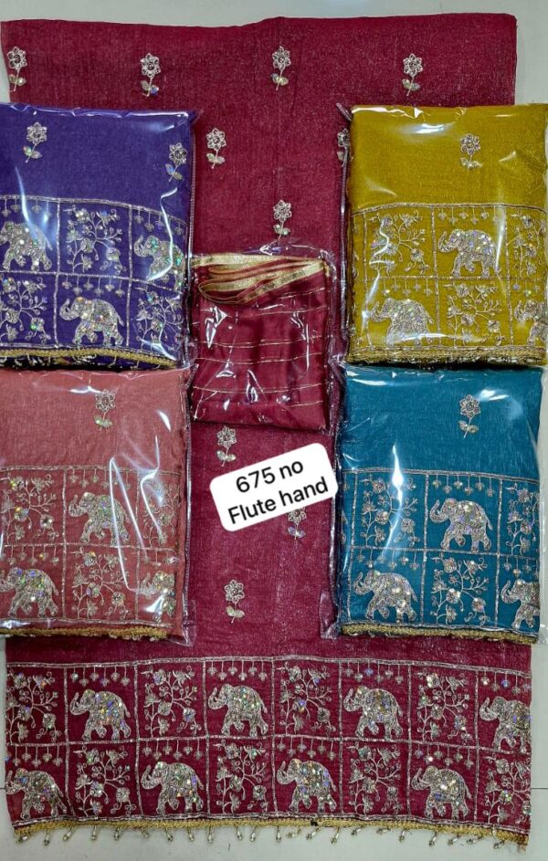 Wow Glass Top Nazneen Dupatta Unstitched Suits