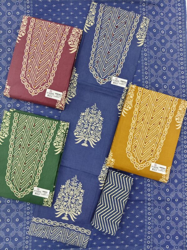 SCAK Cotton Top Cotton Dupatta Unstitched Suits