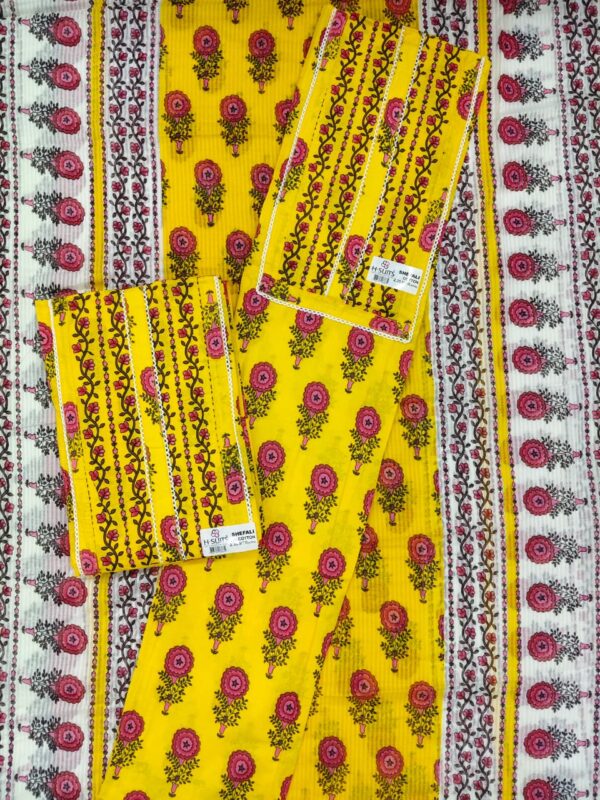 SCAK Cotton Top Cotton Dupatta Unstitched Suits