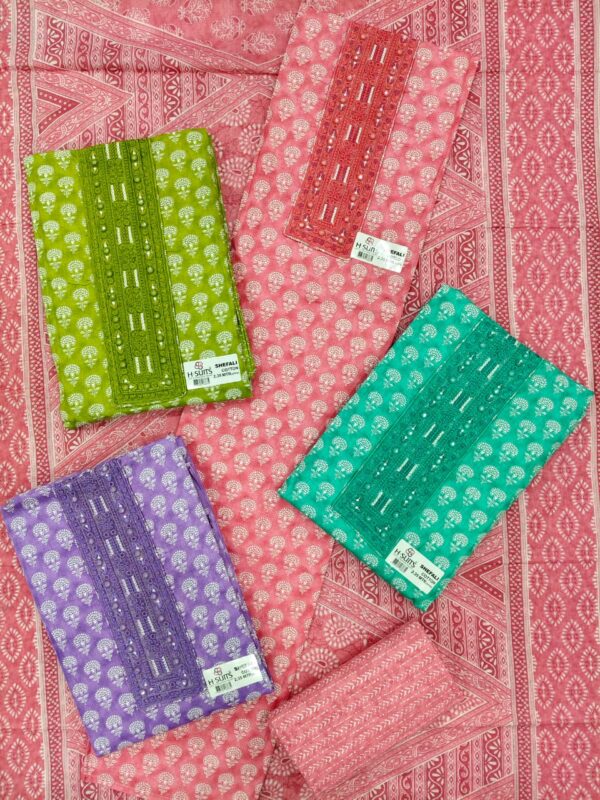 1000803887 SCAK Cotton Top Cotton Dupatta Unstitched Suits